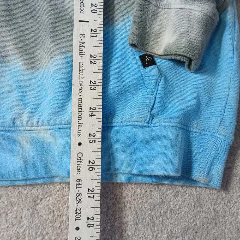 Art Class Blue and Gray Tie-Dye Hoodie Kids Unisex XL (16)